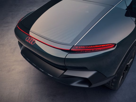 Rear view of the Audi activesphere concept.