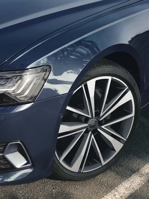 Audi A6 Avant Closeup Headlights