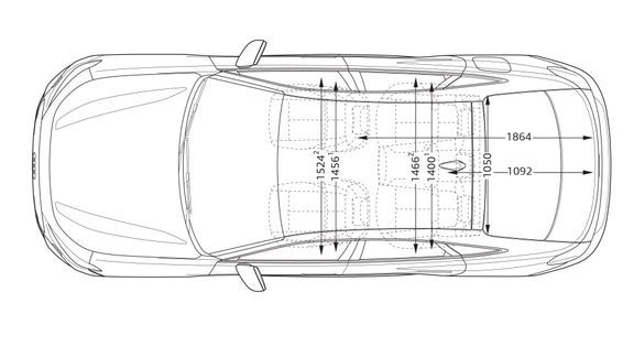 A5 Sedan üstten görünüm