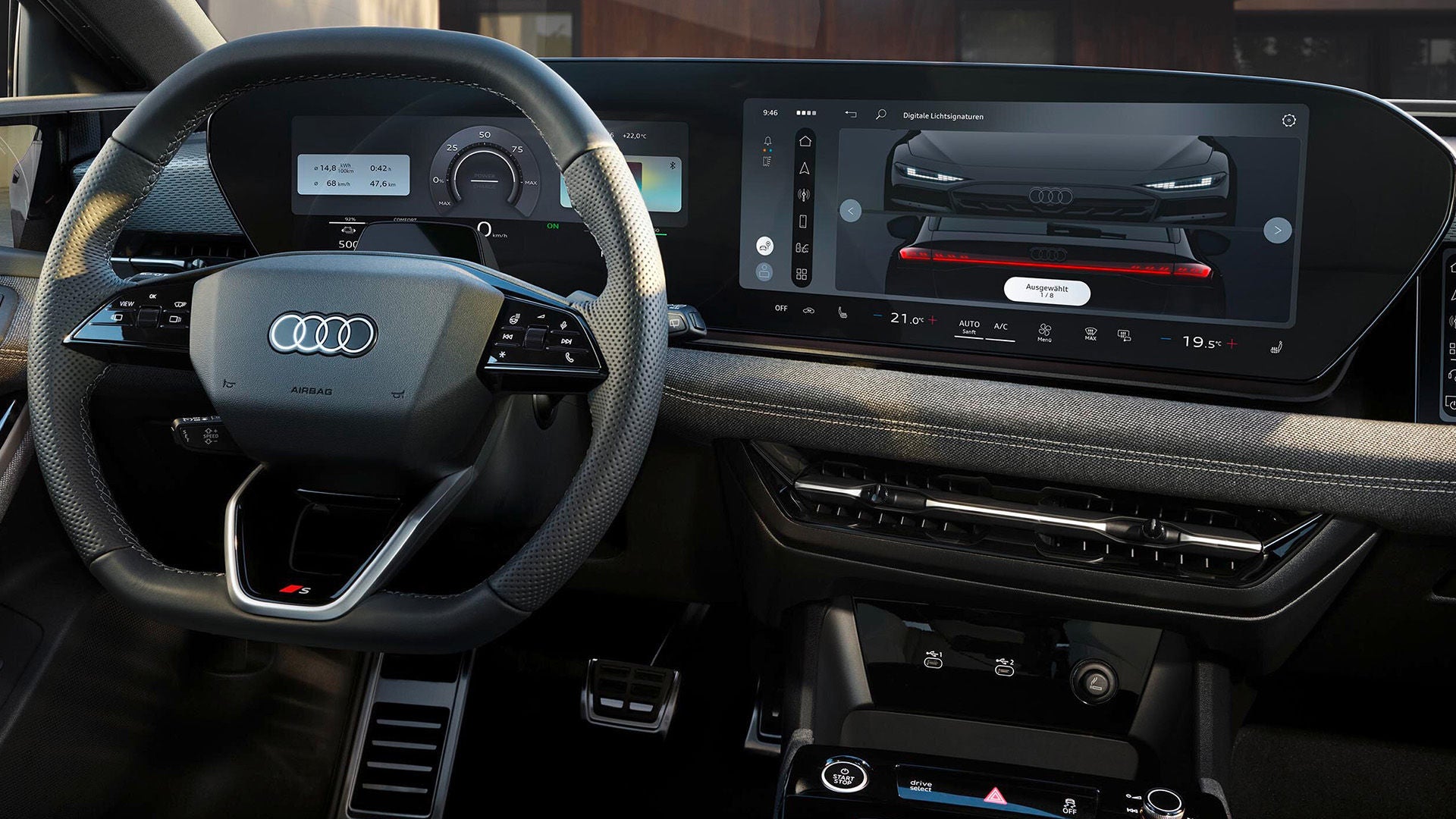 Recambio de un filtro de polen de Audi. 