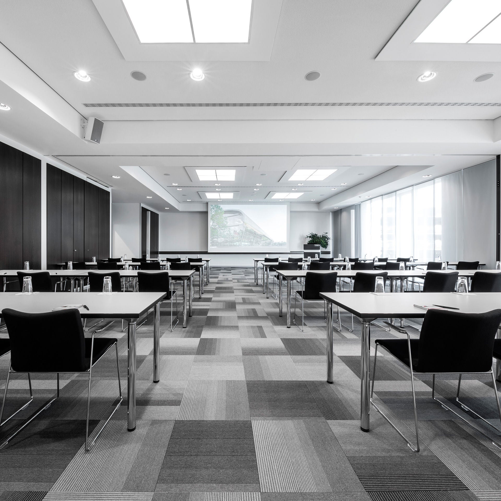 Blick in die zusammengelegten Konferenzräume 1, 2 und 3.