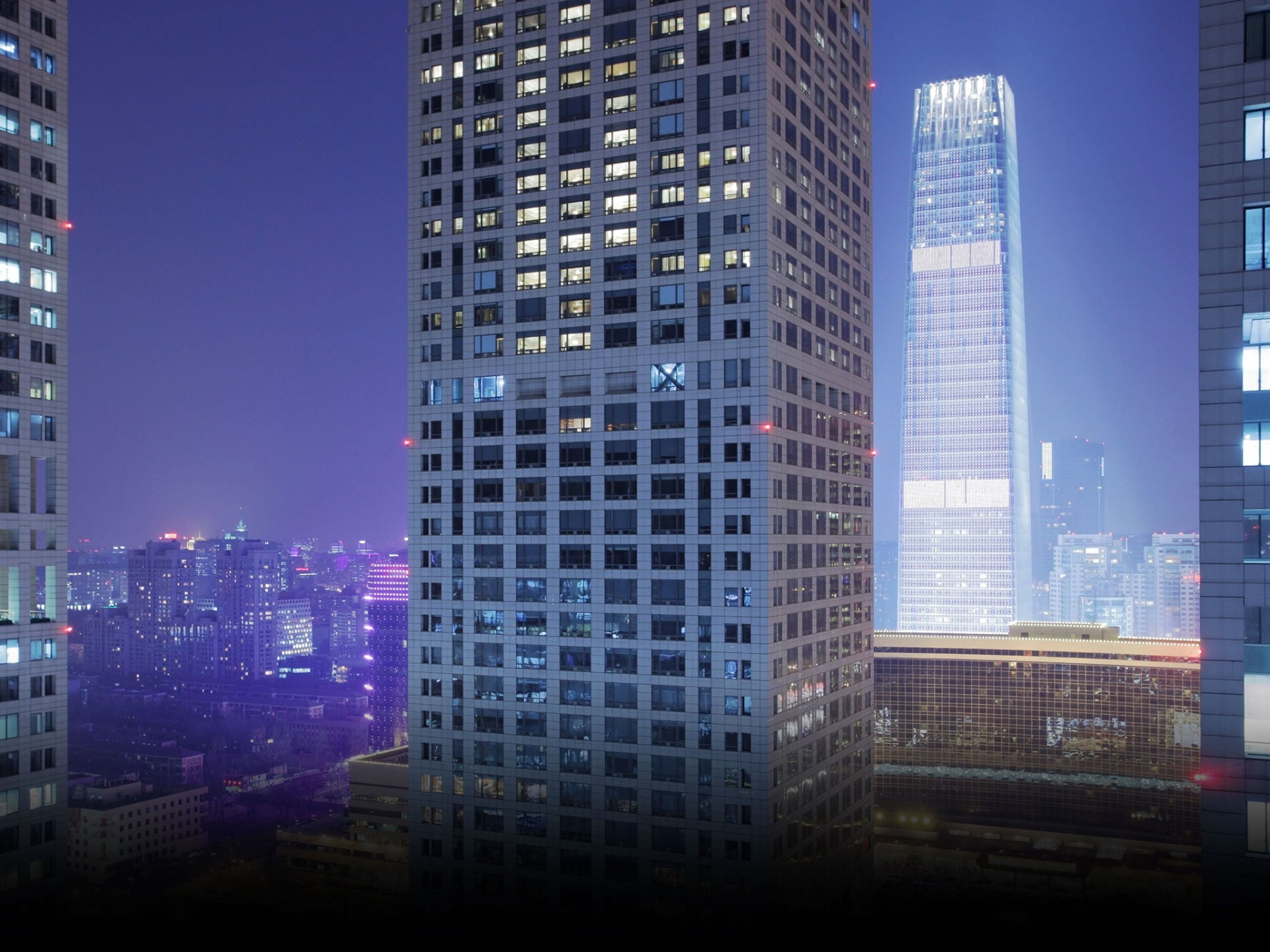 Beijing Skyline by Night