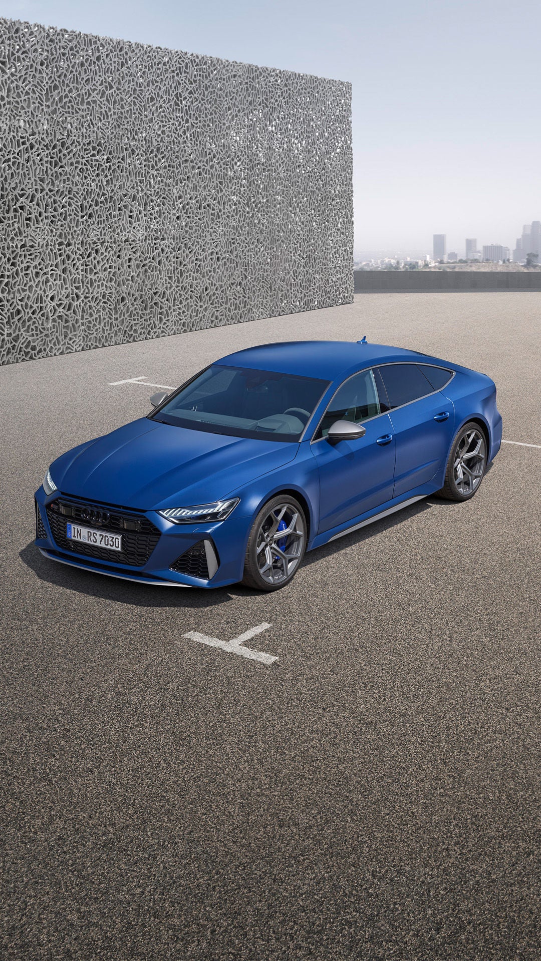 Frontale Seitenansicht des RS 7 Sportback