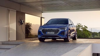 Foto de la autonomía de un coche eléctrico Audi.