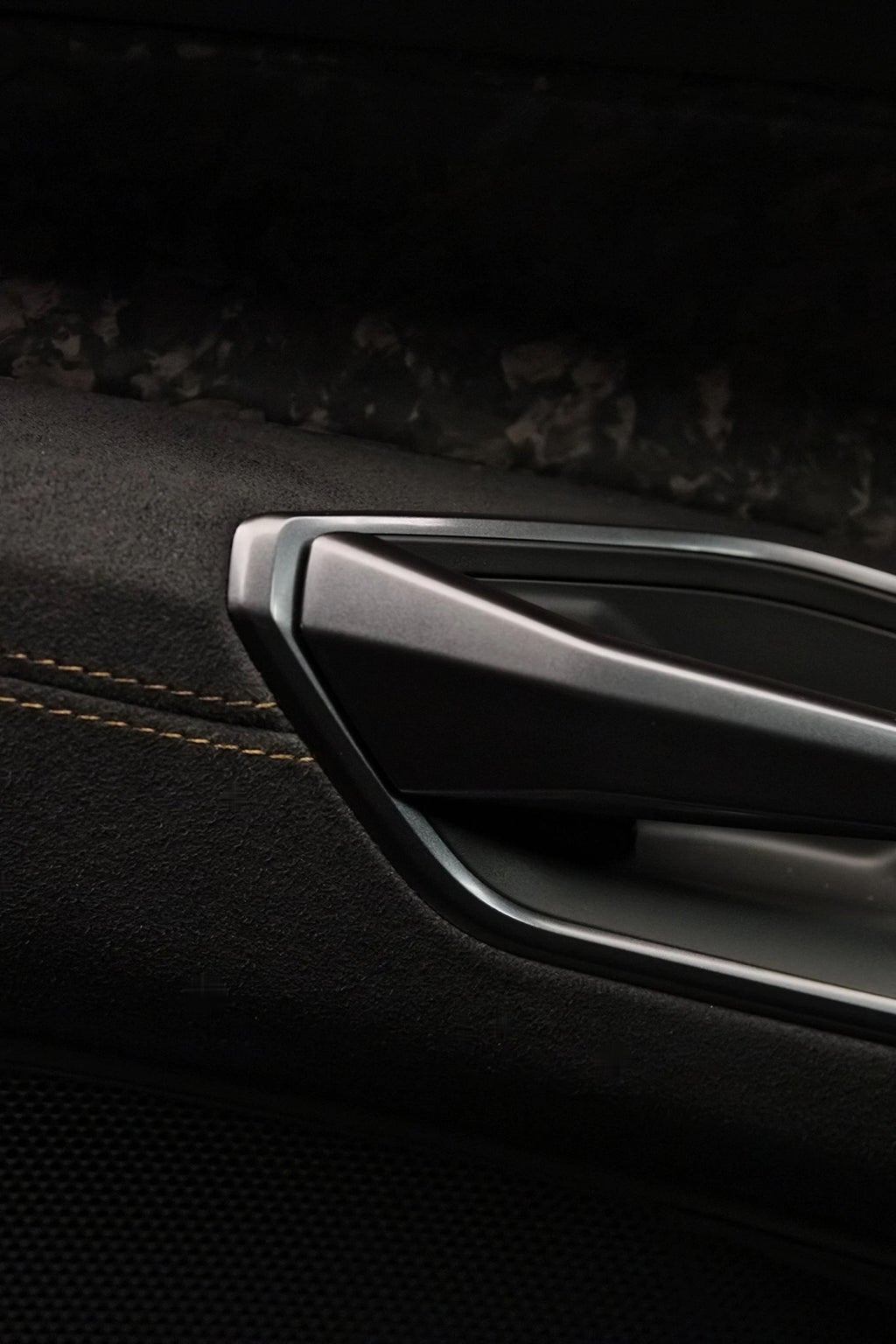 Door handle and parts of the door panelling of the Audi RS e-tron GT performance.