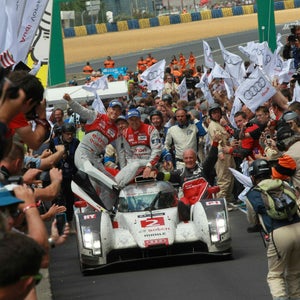 Foto las 24 horas de Le Mans y el equipo Audi.  