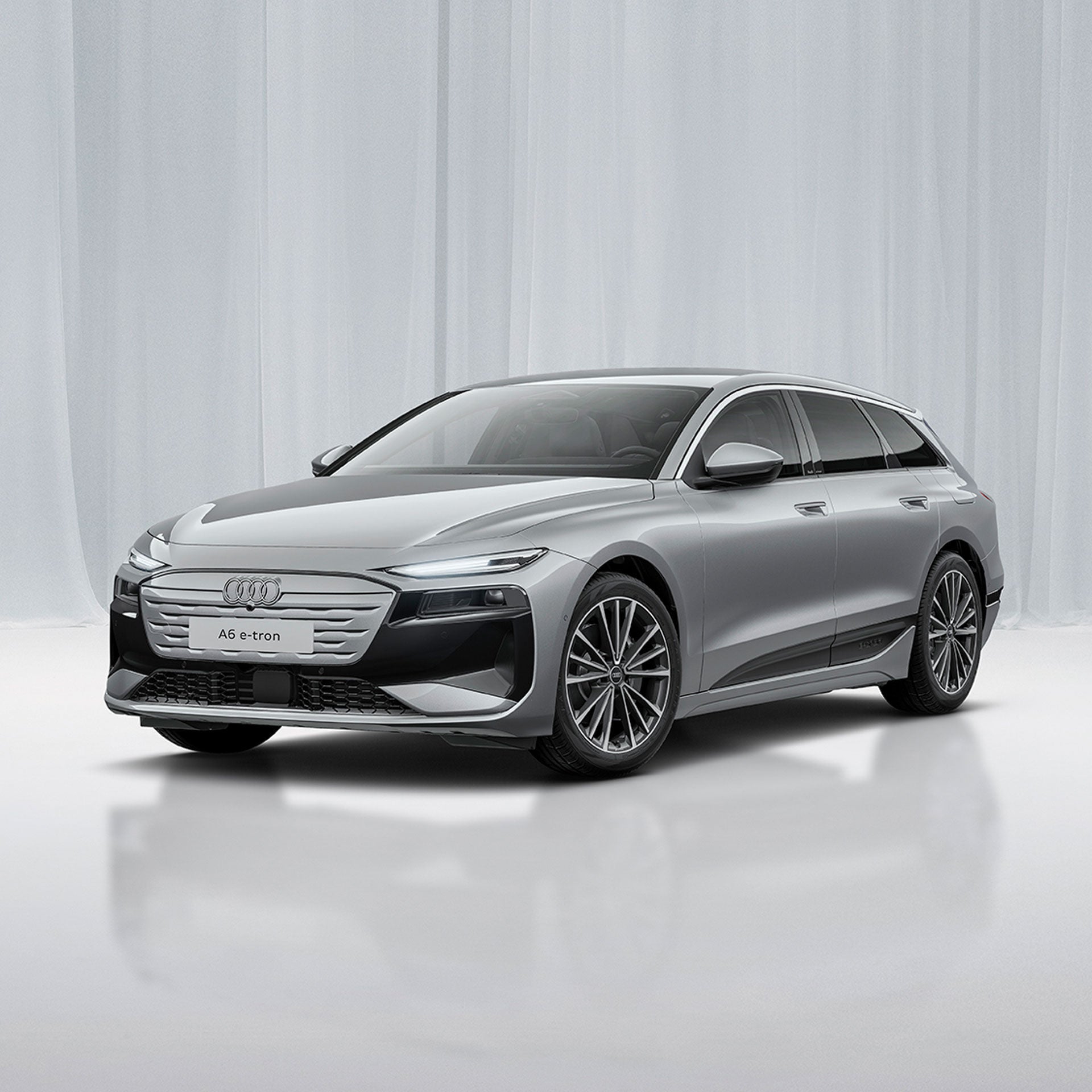 3/4 Ansicht eines Audi A6 Avant e-tron