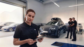 Foto de la garantía de excelencia del servicio reparación Carrocería Elite de Audi. 