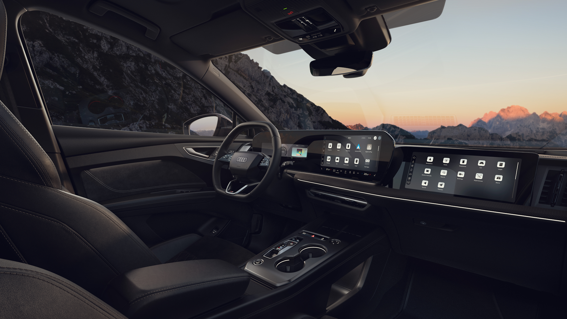 Interiør på en Q4 e-tron
