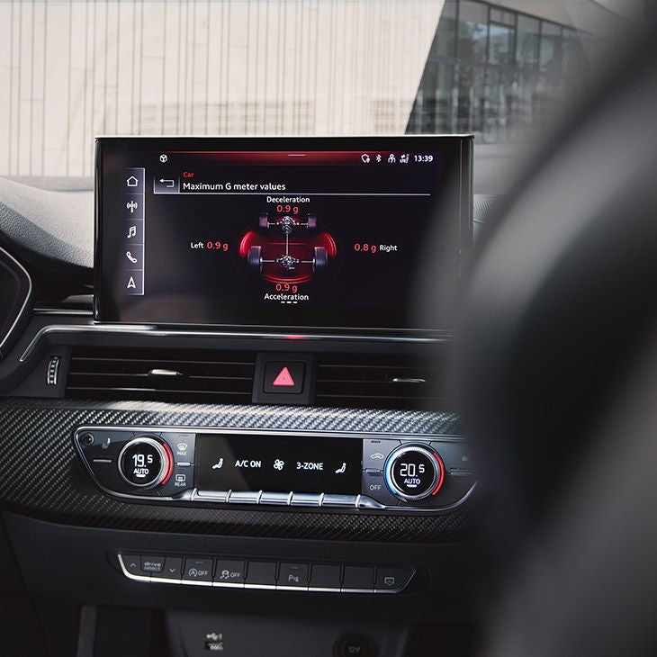 MMI system in the Audi RS 4 Avant