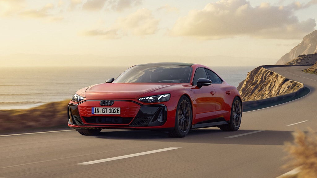 Red Audi e-tron quattro