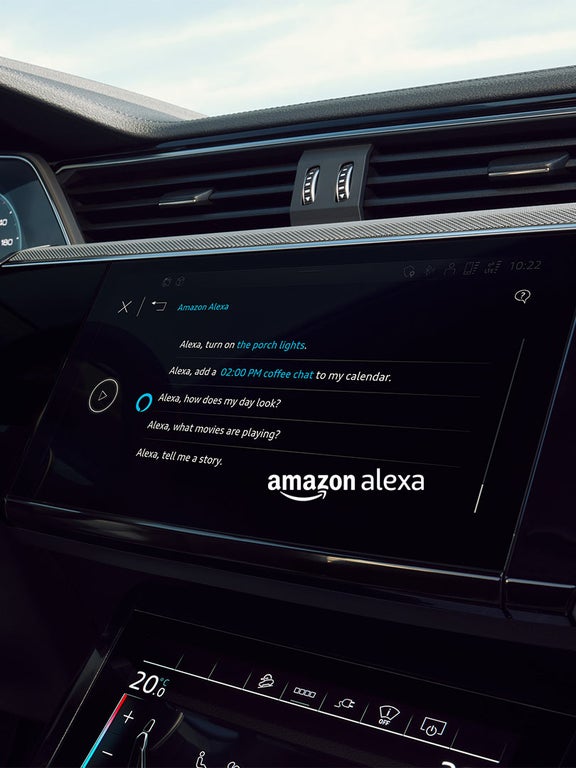 Amazon screen in the Audi SQ8 e-tron