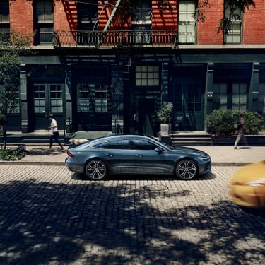 Foto del diseño de un Audi A7 Sportback de la gama Superpremium de Audi. 