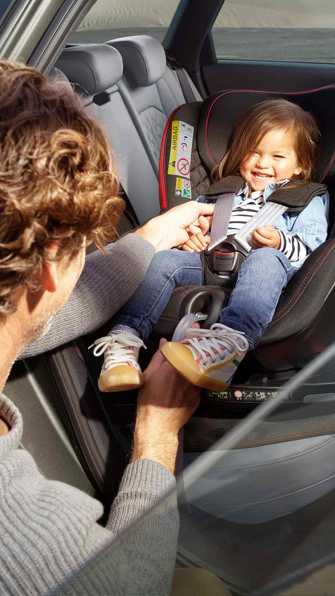 Audi A4 allroad quattro with child seat