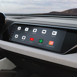 View of the front passenger display in the A6 Saloon.