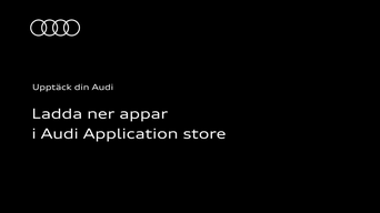 Ladda ner appar från Audi Application Store: Instruktionsvideon använder tydliga animationer och skärmbilder för att visa hur du laddar ner appar från Audi Application Store.
