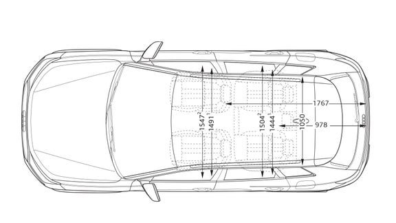 SQ6 SUV e-tron ylhäältä