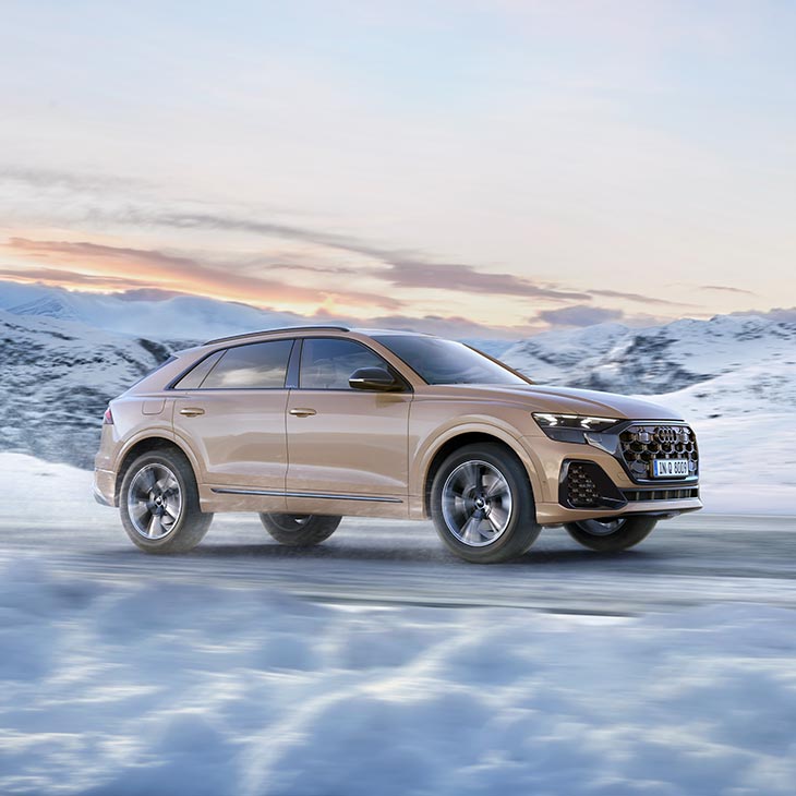 Foto de los neumáticos de invierno de Audi. 