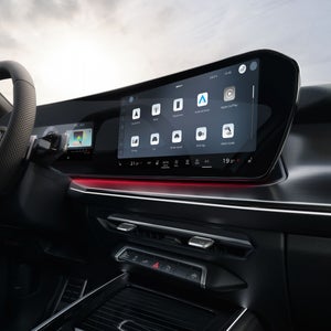 Foto del puesto de conducción del Audi Q3 Sportback. 