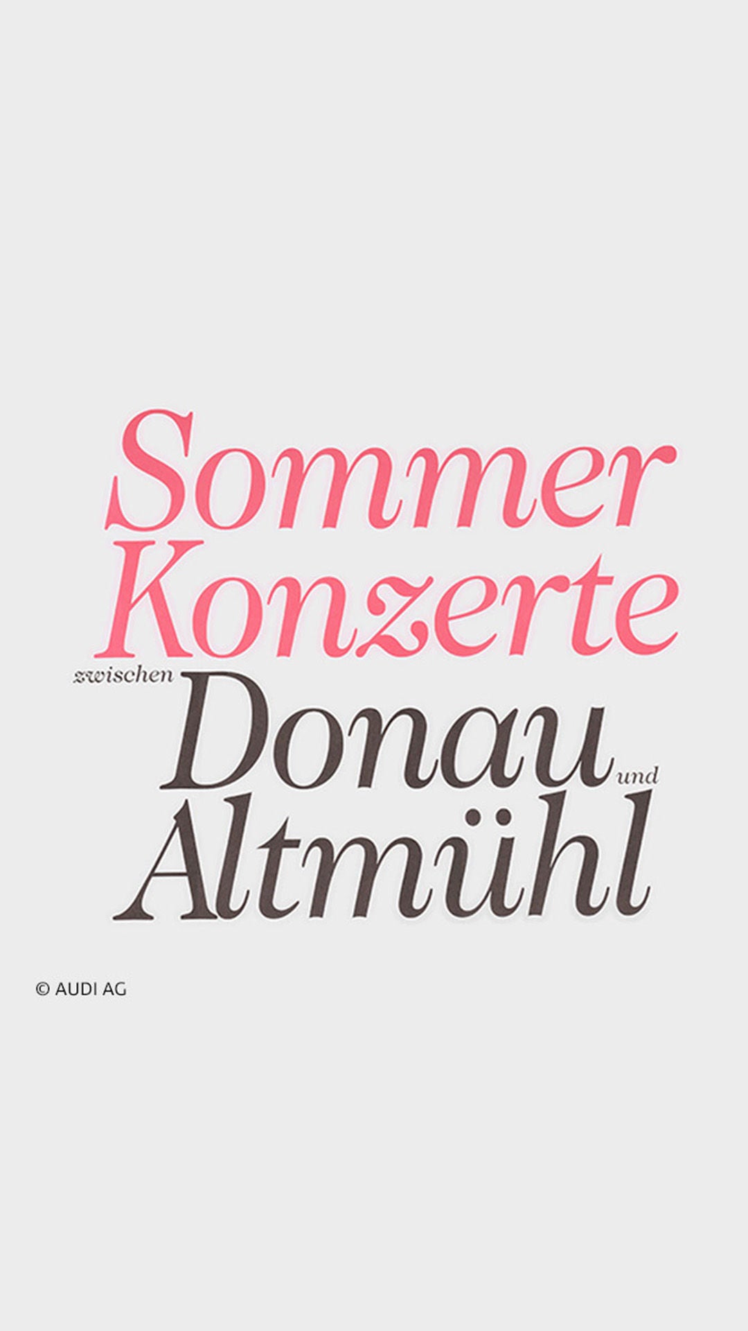 Schwarzes Logo Sommerkonzerte zwischen Donau und Altmühlen auf beigen Hintergrund.