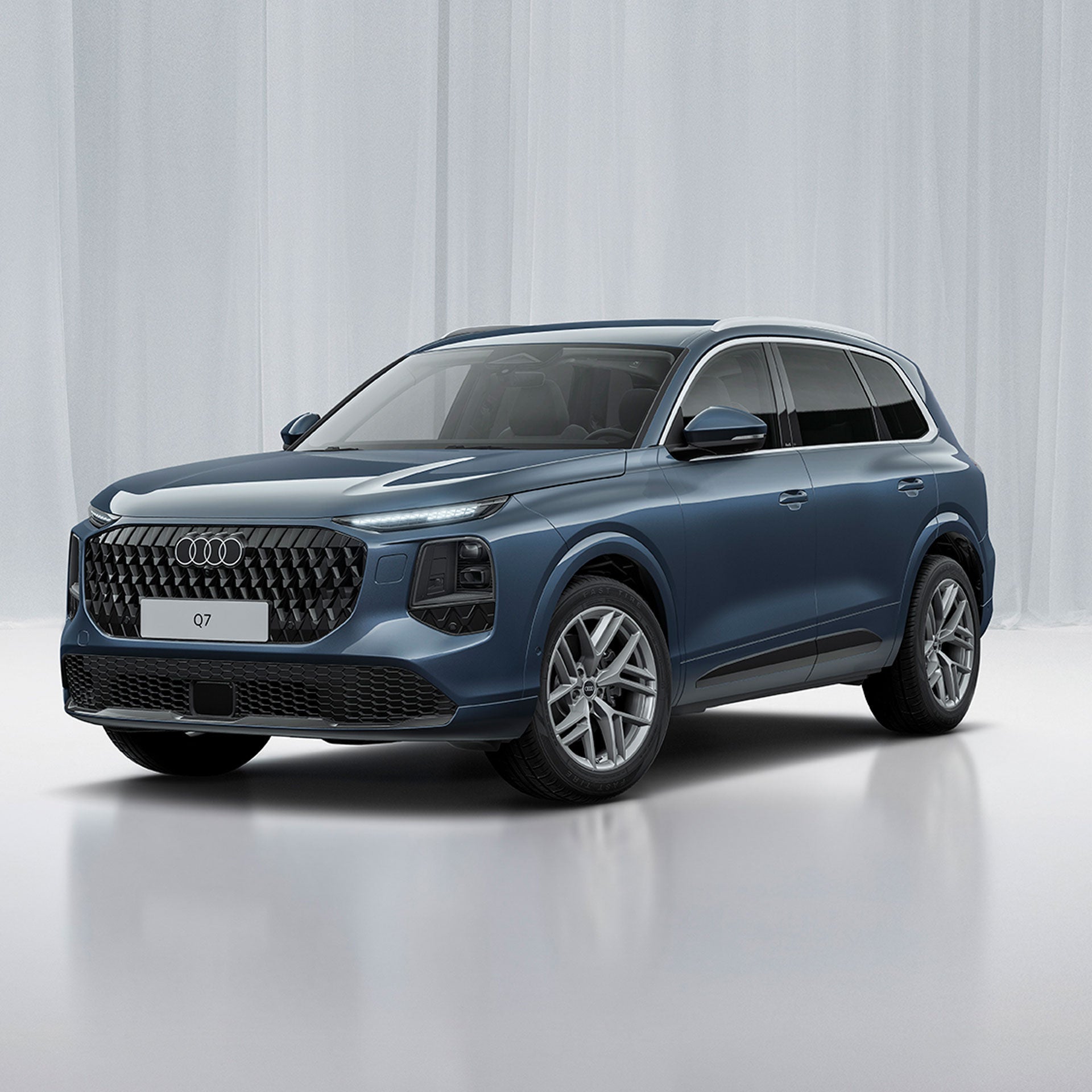3/4 Ansicht eines Audi Q7 SUV