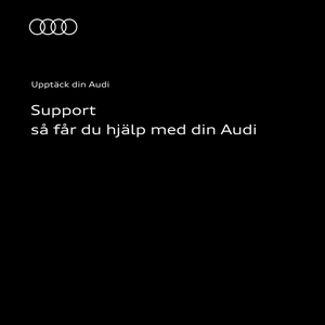 Support – så får du hjälp med din Audi: Instruktionsvideon använder tydliga animationer och skärmbilder för att visa var du hittar support och hjälp för din Audi.