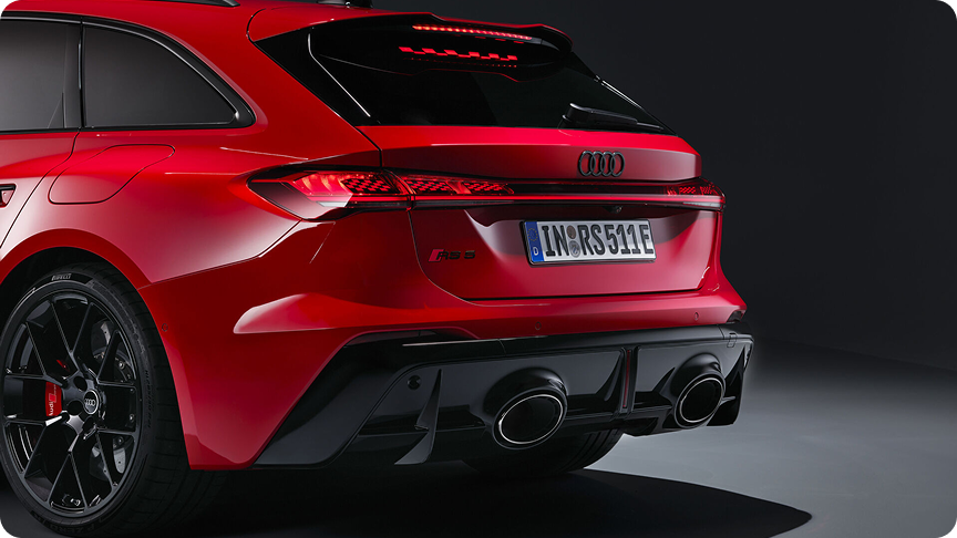 Red RS 5 rear view