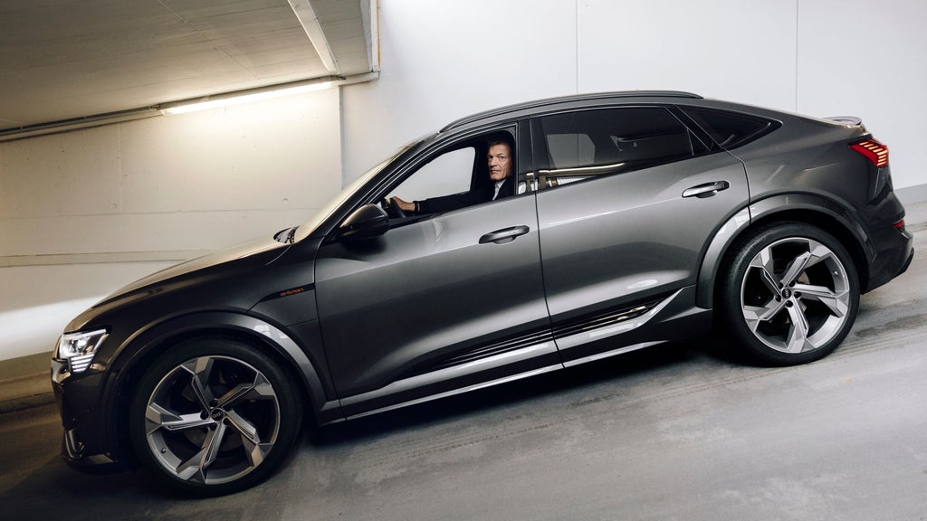 Andreas Jung drives his vehicle into the underground car park.