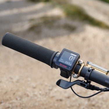 The display and control unit of the Audi electric mountain bike