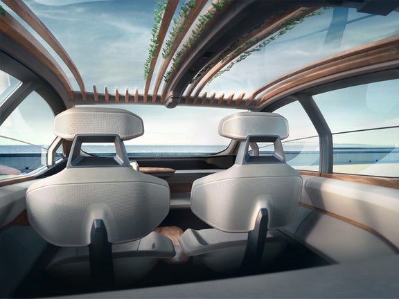 Foto del prototipo Audi AI:CON que presenta una visión de futuro de un vehículo de conducción autónoma de nivel 5.