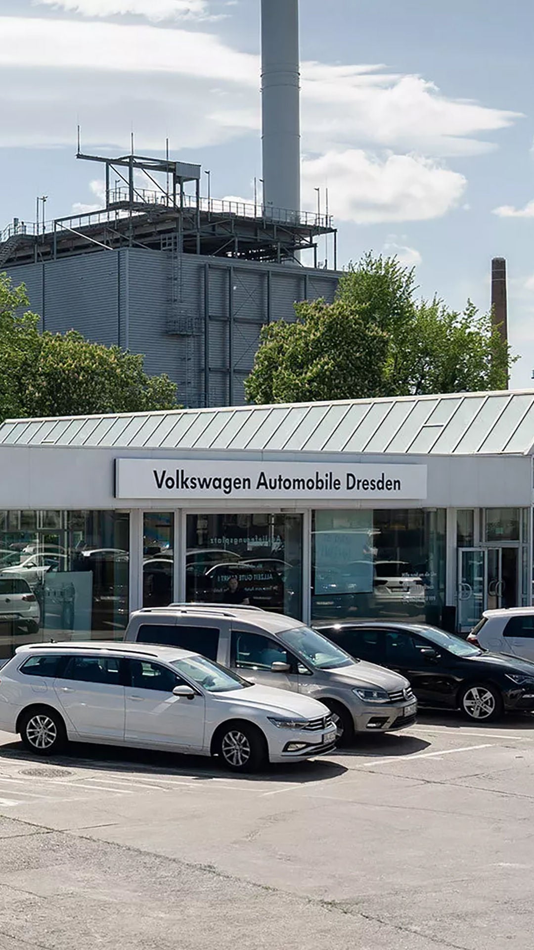 Außenansicht Volkswagen Automobile Dresden