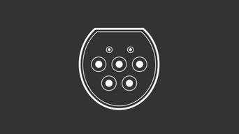 Illustration of a 23kW - 50kW rapid charging socket