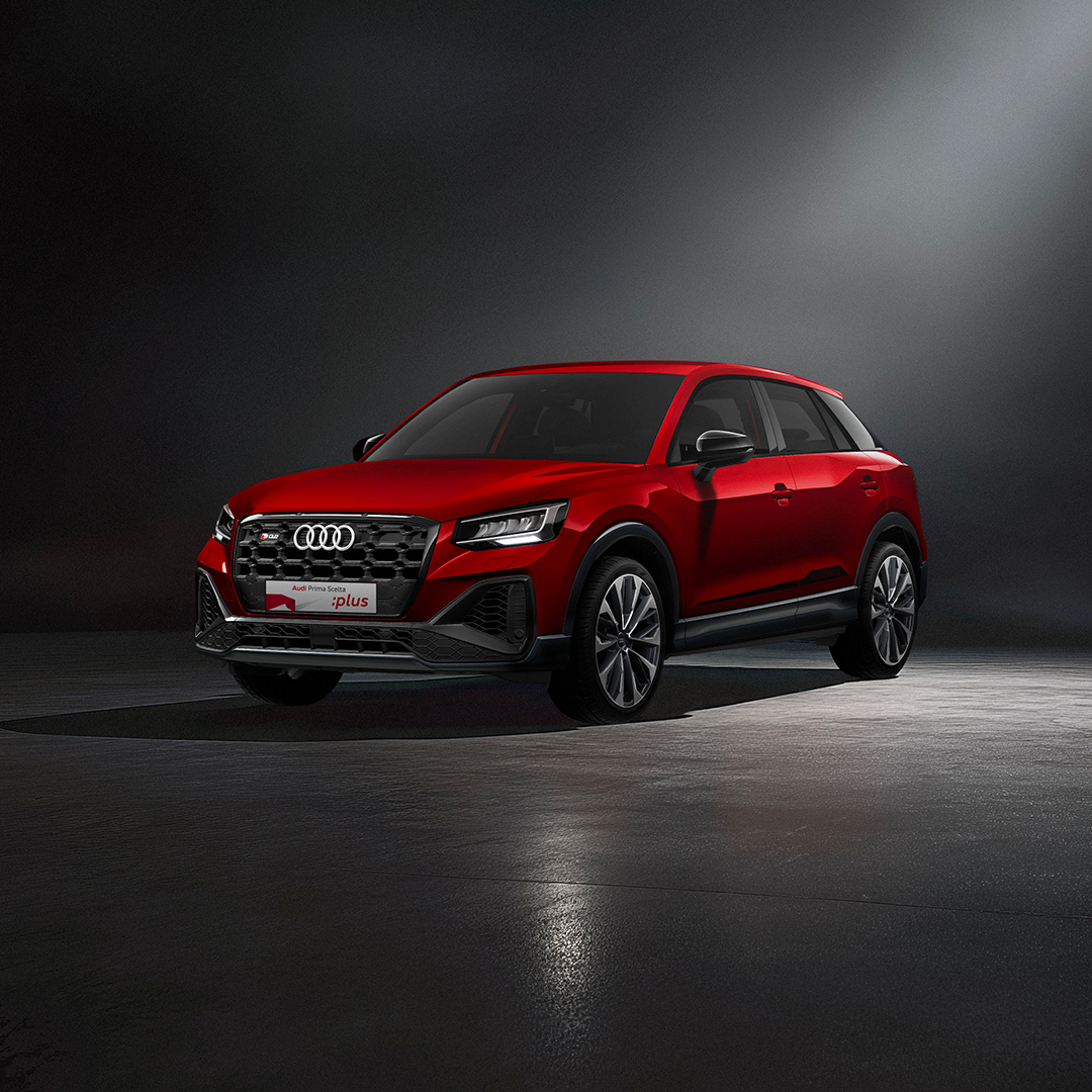 Audi Q2 rossa usata con targa Audi Prima Scelta :plus