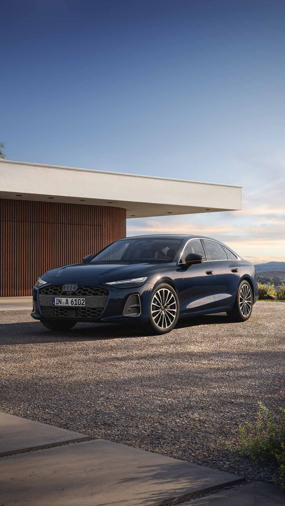 Audi A6 Sedan in a front side view