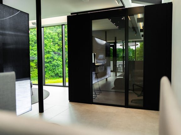 Soundproof cabin inside the charging hub