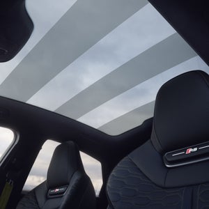 Techo panorámico de cristal del Audi RS 5. 