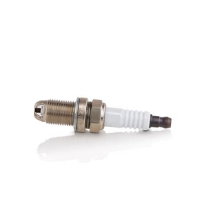 A spark plug in white background