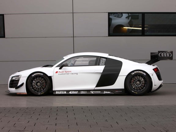 A picture showing the Audi R8 LMS ultra in 2012.