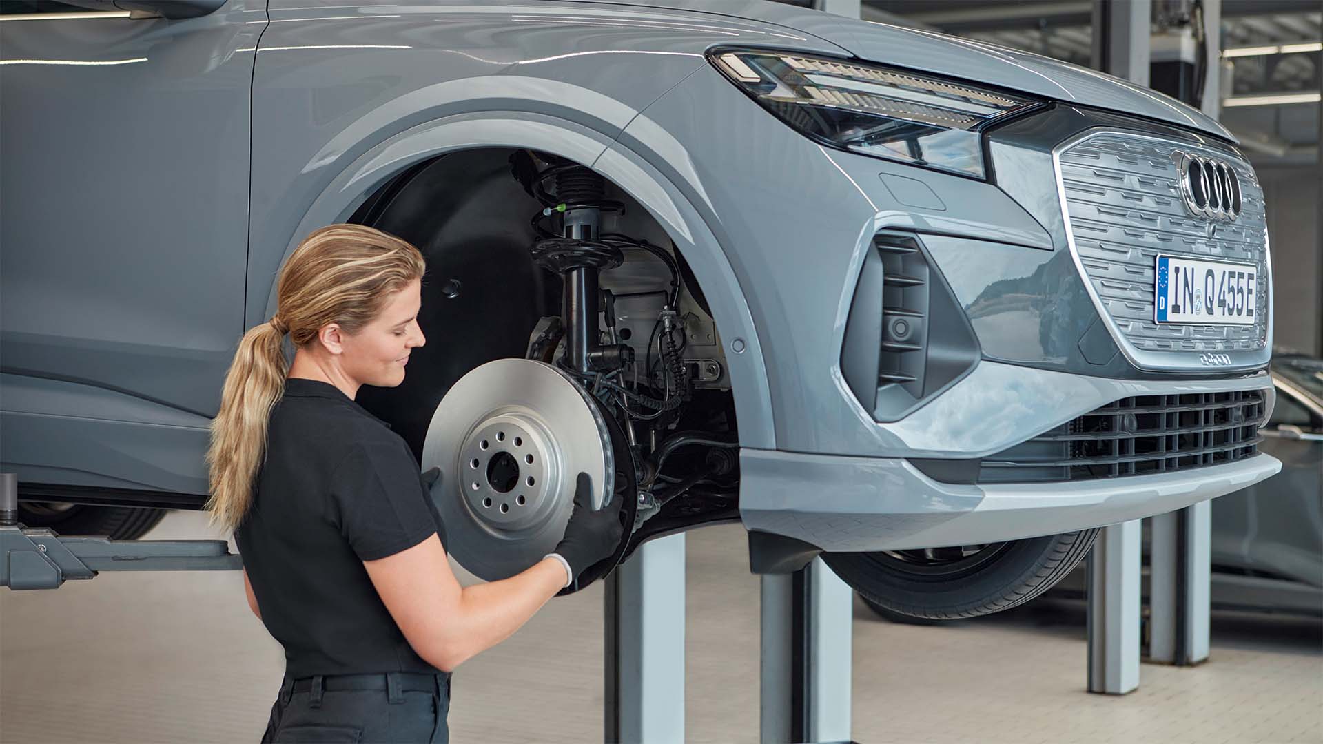Bremseservice på Audi-verksted