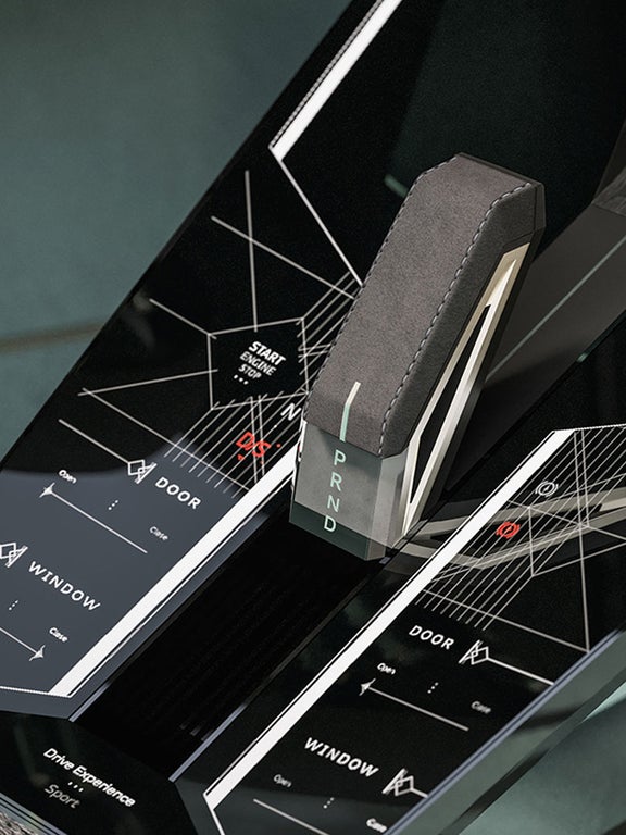 Betjeningselement i midtkonsollen på Audi skysphere