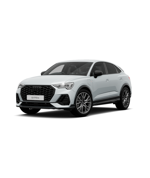 Front view of Audi Q3 on a white background.