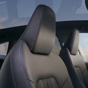 Nahaufnahme der Kopfstützen des Beifahrers im A5 Avant.