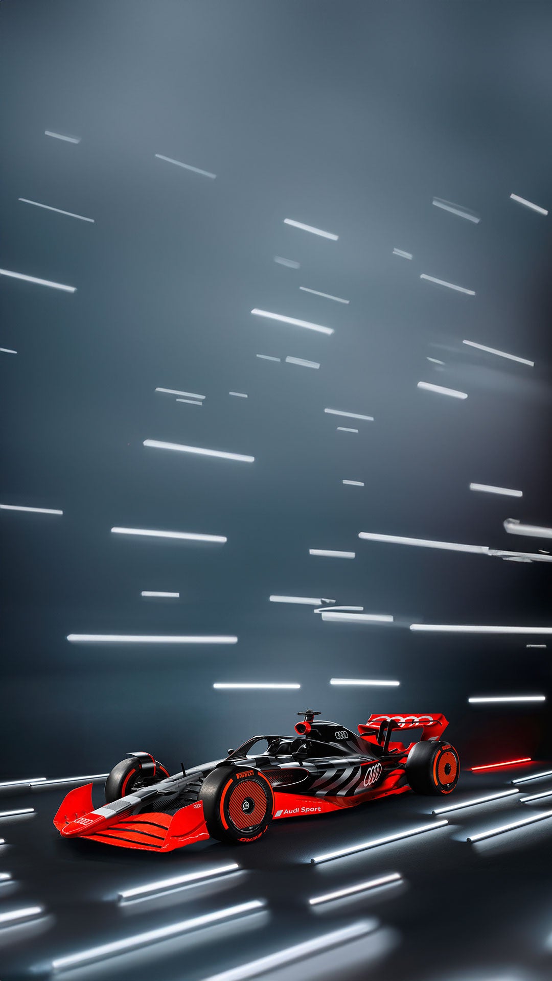 Foto del monoplaza del equipo Audi Fórmula 1 