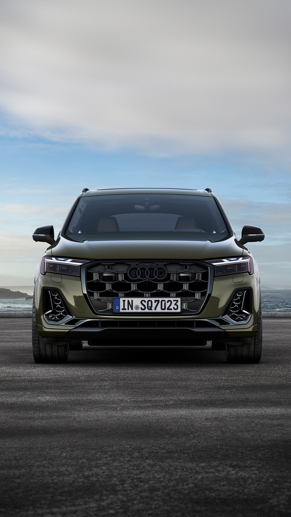 Foto de un coche híbrido enchufable de Audi.