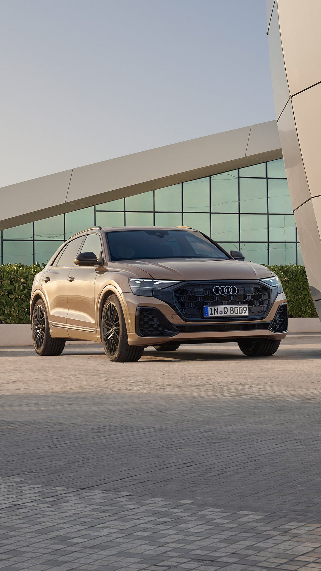 Front and side view Audi Q8 SUV