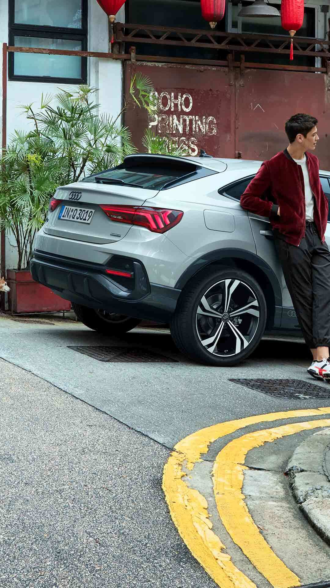 Vista lateral Audi Q3 Sportback