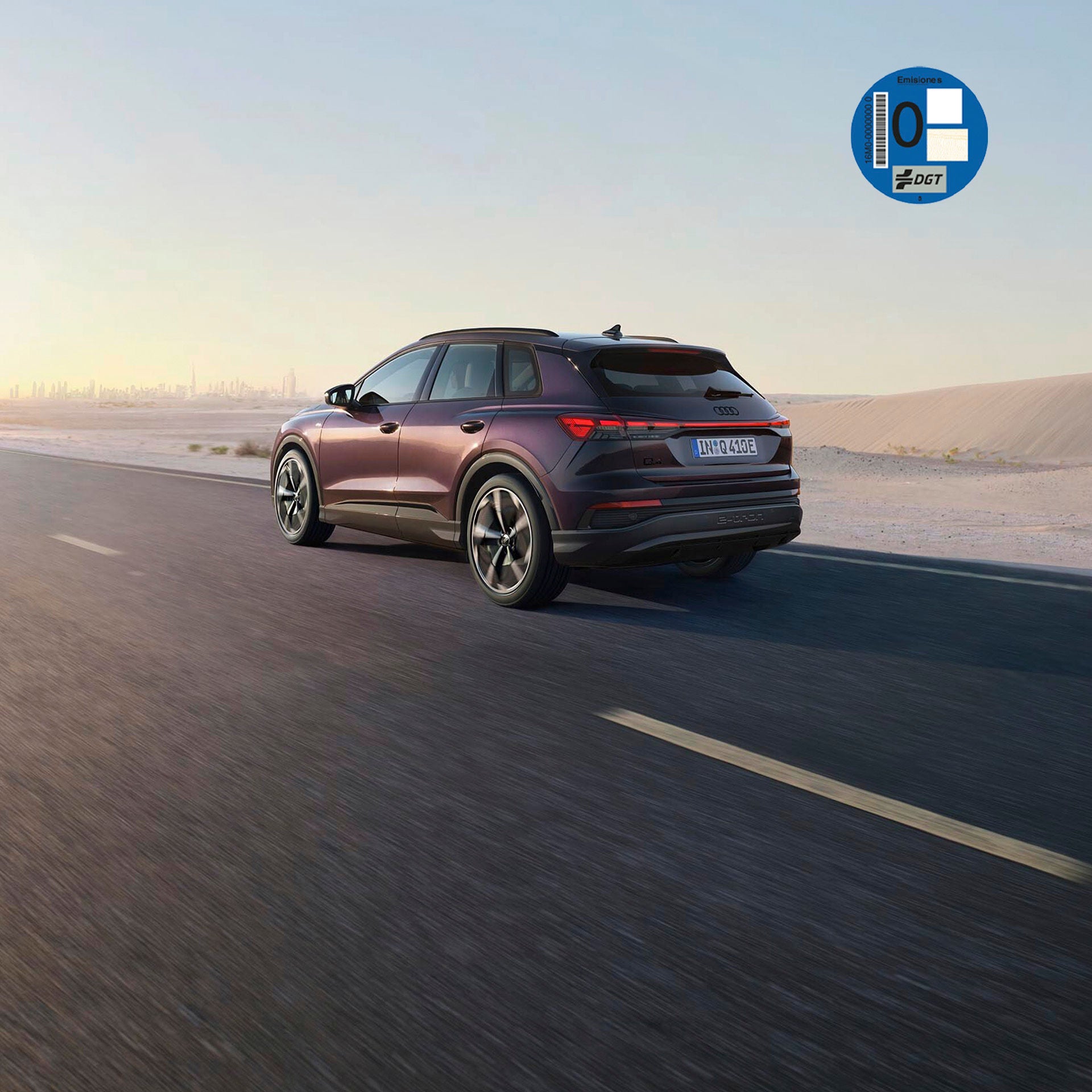 Foto del Audi Q4 e-tron, un SUV 100% eléctrico. 