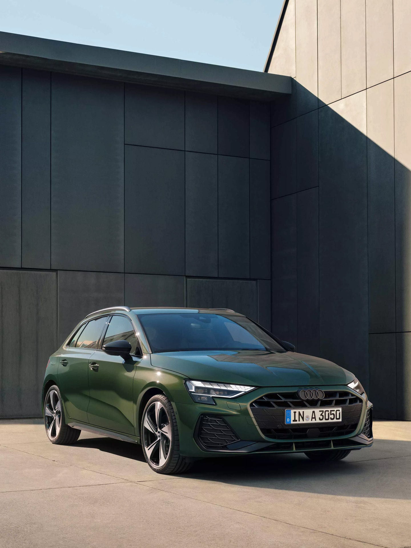 Foto de un coche microhíbrido Audi con tecnología Mild hybrid.