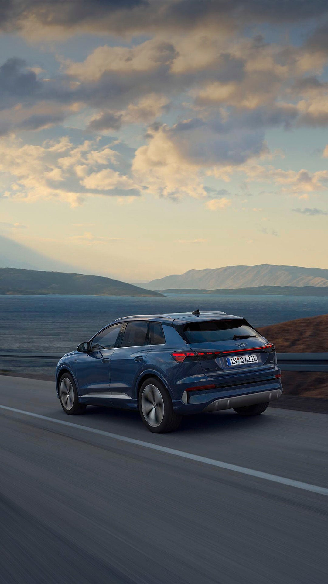 Foto de la autonomía de un coche eléctrico de Audi.