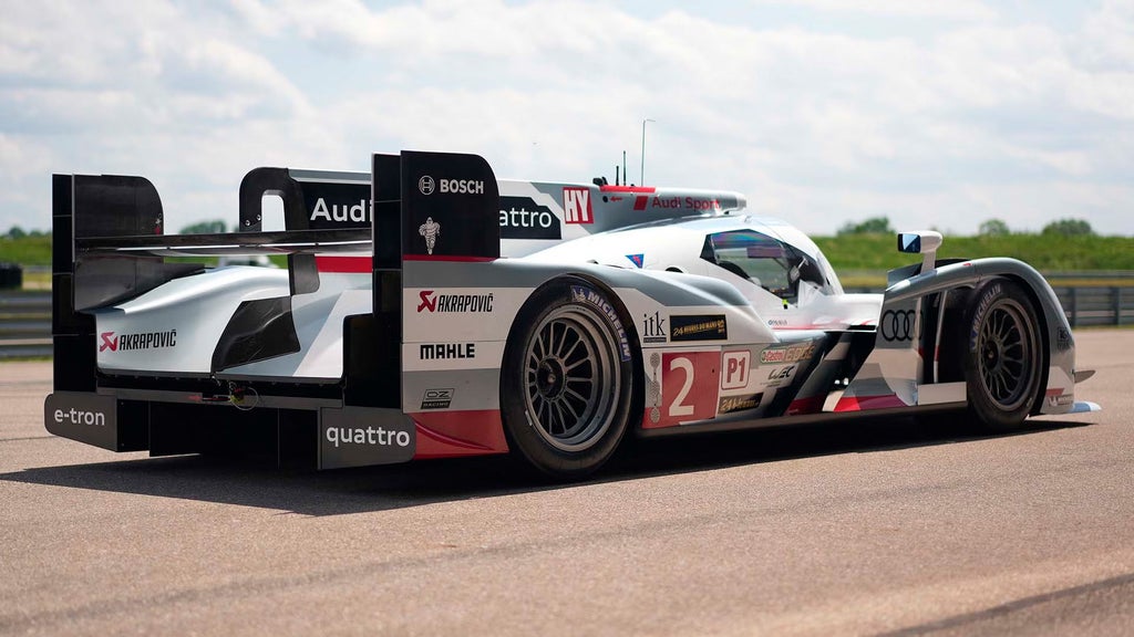 Un modelo histórico de Audi Sport Racing Legends. 